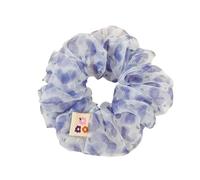 Elastici capelli 2pc Oversized Printed Chiffon High Elastic Hair Rope Sweet Fabric Scrunchies Accessories(Color1)