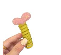 Elastici Capelli a Spirale 1 paio di moda Sweet Heart linea telefonica filo elastico in gomma intrecciata elegante corda for capelli cravatta for donne ragazze accessori for da sposa(2)