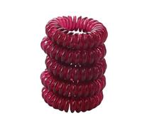 Elastici Capelli a Spirale 10 pezzi elastici colorati for capelli, cavo telefonico, fascia for in plastica, for, accessori for, copricapo, elastica for(10 pcs wine red)