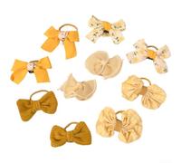 Elastici Capelli Bambini Elasticità No Danni Elastici Capelli | Materiale misto ad elasticità, tiene fermo scivolare durante il attivo(Lemon Yellow)