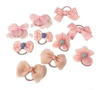 Elastici Capelli Bambini Elasticità No Danni Elastici Capelli | Materiale misto ad elasticità, tiene fermo scivolare durante il attivo(Sweet Powder)