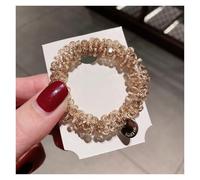 Elastici capelli con perle Ladies Pearl Multicolor Beads Hair Tie Elastic Rope Simple Metal Sheets Scrunchies Ponytail Headdress(D)