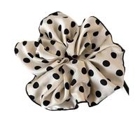 Elastici Capelli Donna 1 pz. Eleganti elastici for capelli in tessuto di cotone classico, for oversize, accessori for(White)