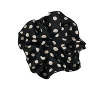 Elastici Capelli Donna 1 pz. Eleganti elastici for capelli in tessuto di cotone classico, for oversize, accessori for(Black)