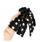 Elastici Capelli Donna 1PC Elegant Women's Hair Tie With Polka Dot Stylish Bow, Vintage Luxurious Hair Rope Accessory(Color1)