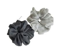 Elastici Capelli Donna 2 Pcs Cute Dot Chiffon Scrunchies Women Girl Elastic Hair Rubber Band Accessories Tie Hair Ring Rope Headdress Headwear