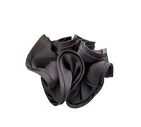 Elastici Capelli Donna 2pc Big Hair Tie Ribbon Scrunchies Satin Elastic Band Bow Women Simple Temperament Ponytail Accessories per Accessori(Grey)
