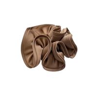 Elastici Capelli Donna 2pc Big Hair Tie Ribbon Scrunchies Satin Elastic Band Bow Women Simple Temperament Ponytail Accessories per Accessori(Khaki)