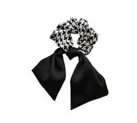Elastici Capelli Donna 2pc Floral Hair Bands Bow Scrunchies Pontail Double-deck Scarf Ties Accessories Hairband Party per Accessori(Color9)
