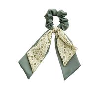 Elastici Capelli Donna 2pc Floral Hair Bands Bow Scrunchies Pontail Double-deck Scarf Ties Accessories Hairband Party per Accessori(Color13)