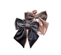 Elastici Capelli Donna 2pcs Plaid Arco Capelli Corda Capelli Anello Cavallo Capelli Corda Ragazza Accessori Per Capelli Copricapo Elastico Capelli Donna