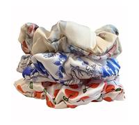 Elastici capelli donna 3 elastici for capelli in seta tinta unita, grandi fasce for da donna, accessori for(Color9)