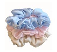 Elastici capelli donna 3 elastici for capelli in seta tinta unita, grandi fasce for da donna, accessori for(Color4)