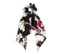 Elastici Capelli Donna 3 pezzi di nastri for capelli lunghi con pittura a olio vintage, elastici for eleganti da donna, for coda cavallo(Black)