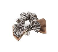 Elastici Capelli Donna 3pcs Francese Retrò Arco Fascia Cravatta Di Cavallo Accessori Per Capelli Perla Boho Capelli Anello Elastico Capelli Donna