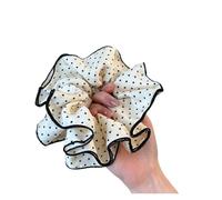 Elastici Capelli Donna Four-layers Large Size Hair Ties Double-layer Dots Large Hair Scrunchies Band Ponytail Rope Gentle Hair Accessories(Beige four layer)
