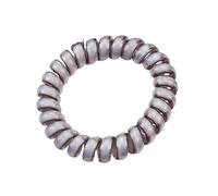 Elastici Capelli Spirale 5 pezzi di colore luminoso linea telefonica anello for capelli elastico morbido for le donne accessori coda di cavallo copricapo Scrunchie femminile Per Capelli Spessi(Black)