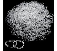 Elastici capelli trasparenti, 1000 pezzi elastici piccoli per capelli, elastici capelli donna piccoli per treccine, code e acconciature