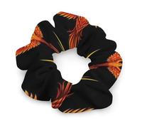 Elastici casual per capelli per adolescenti e capelli spessi, elastici morbidi senza metallo, fasce per capelli, decorazioni per capelli con fiamme e uccelli, decorazioni nere, accessori per dreadlock