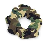 Elastici casual per capelli per donne e ragazze, fermacoda mimetico verde militare, accessori per capelli senza danni