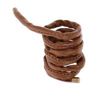 Elastici Chioma Donna Beige in Pelle Pu, per Trecce e Chignon | Tieni Salda la Chioma, Si Indossano e Si Tolgono Facilità, Stile Semplice per Donne