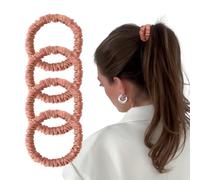 Elastici da donna in seta di gelso, confezione da 4