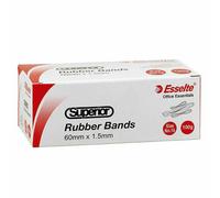 Elastici di alta qualità Esselte Superior Natural Bounce in scatola da 100 gramm