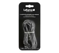 Lafuma Mobilier Set di 4 Lacci Elastici con Punte, Nero, 2x60 cm e 2x120 cm, LFM5065_9406