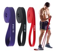 Elastici Fitness, 3 Stück Elastici Palestra, 100% Lattice Elastico Fitness, Elastico Palestra Pilates Yoga Powerlifting Crossfit Uomini Donne