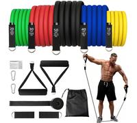 Elastici Fitness 5 Livelli Elastico Palestra 10-150lbs Elastici Palestra Set con