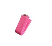 Elastici Fitness Cinghie for yoga da 2 pezzi for esercizi in cotone resistente Cintura elastica for con fibbia a D regolabile(Pink)
