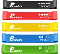 Elastici Fitness, Set Di 5 Bande - 5 Livelli Di Resistenza, Guida Agli Esercizi,