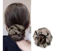 Elastici for capelli sintetici resistenti al calore - Chignon a ciambella for donna(Light brown)