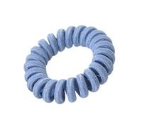 Elastici for Capelli Stile Cavo Telefonico Unici E Strutturati Da 10 Pezzi, Elastici, Senza Tracce Ed Eleganti(Blue)