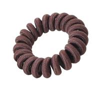 Elastici for Capelli Stile Cavo Telefonico Unici E Strutturati Da 10 Pezzi, Elastici, Senza Tracce Ed Eleganti(Drak coffee)