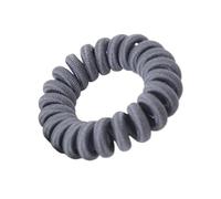 Elastici for Capelli Stile Cavo Telefonico Unici E Strutturati Da 10 Pezzi, Elastici, Senza Tracce Ed Eleganti(Dark Grey)