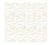 Elastici in Gomma ad Alta Elasticità 120 Pezzi Gialli e Lavori | Superficie Liscia, Anti Strappo e Anti Impiglio, Formato 28,00x0,60x0,15cm per Carta