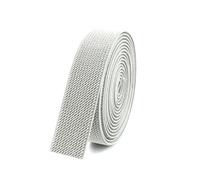 Elastici in gomma da 10 mm per nastri da cintura, rifiniture per indumenti, vita dei jeans, accessori per cucito fai da te,Grigio argento,5 metri