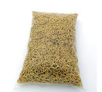 Elastici in Gomma da Ufficio, Gialli, Diametro 10 mm, Confezione in Busta da 1 Kg