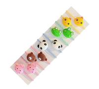 Elastici in gomma per capelli elastici per ragazze | Fasce per capelli del fumetto, morbide fasce elastiche per capelli | Piccoli fermagli elastici leggeri per capelli color