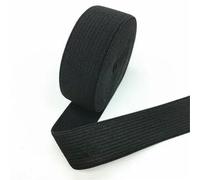 Elastici in maglia da 5 m, fai da te, gonne da tavolo, pantaloni, accessori da cucito, rotolo di tulle rosa e bianco, decorazione per baby shower, matrimonio, nero, 20 mm, 5 metri