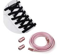 Elastici Lacci Delle Scarpe Lacci Senza Nodo No Tie Lacci Scarpe Rotondi Lacci Elastici con Chiusura in Metallo per Scarpe da Ginnastica/Scarpe da Corsa/Scarpe Casual Lacci Fermagli Fibbie in Metallo
