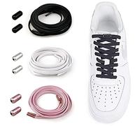 Elastici laccio Senza Nodo No Tie Per scarpa Rotonde Elastici con Chiusura in Metallo per scarpa da Ginnastica/Corsa/Casual