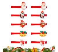 Elastici natalizi per capelli, 10 pezzi, morbidi e carini, accessori per stili festivi, elastici delicati per chignon, trecce, sport, allegria, ginnastica, balletto, doccia, spiaggia, scuola, ufficio