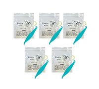 Elastici ortodontici da 4,7 mm, confezione da 500 elastici medi da 99,2 g per correggere il divario tra i denti, in regalo 5 posizionatori da apparecchio per gli elastici.