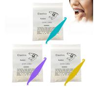 Elastici Ortodontici Trasparenti 3/16" - 300 Pezzi con Posizionatore, Fasce per Apparecchio Denti e Gap Dental, Gomma Naturale per Trattamento Ortodontico - Universali per Adulti e Bambini