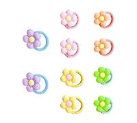 Elastici per capelli a fiori per bambina,Elastici per capelli a fiori per bambina,10 pezzi fermagli per capelli di fiori per bambine - elastici per capelli per ragazze, jol