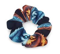 Elastici per capelli a forma di lupo, elastici morbidi per capelli, fasce per capelli antidolorifici, copricapo per donne, ragazze, giovani, accessori per dreadlock