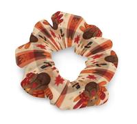 Elastici per capelli a forma di tacchino del Ringraziamento, a forma di zucca e a quadri, per donne, fasce elastiche per capelli, fasce per coda di cavallo, accessori per copric in corda