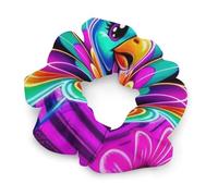 Elastici per capelli a forma di zucca e tacchino arcobaleno per il Ringraziamento, per donne, fasce elastiche per capelli, elastici per coda di cavallo, accessori per copric in corda